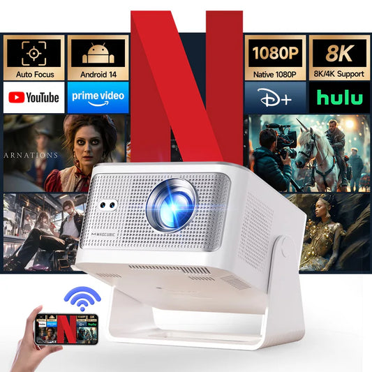 Projecteur Magcubic 900 ANSI HY350MAX, mise au point automatique, Android 14, Allwinner H726, haut-parleur Hi‑Fi de 15 W, Wi‑Fi 6 double et Bluetooth 5.4, 1080p